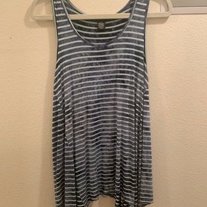 89th and M blue stripped tank top: L
